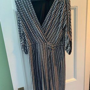 Laundry by Shelli Segal Black-n-White Wrap dress